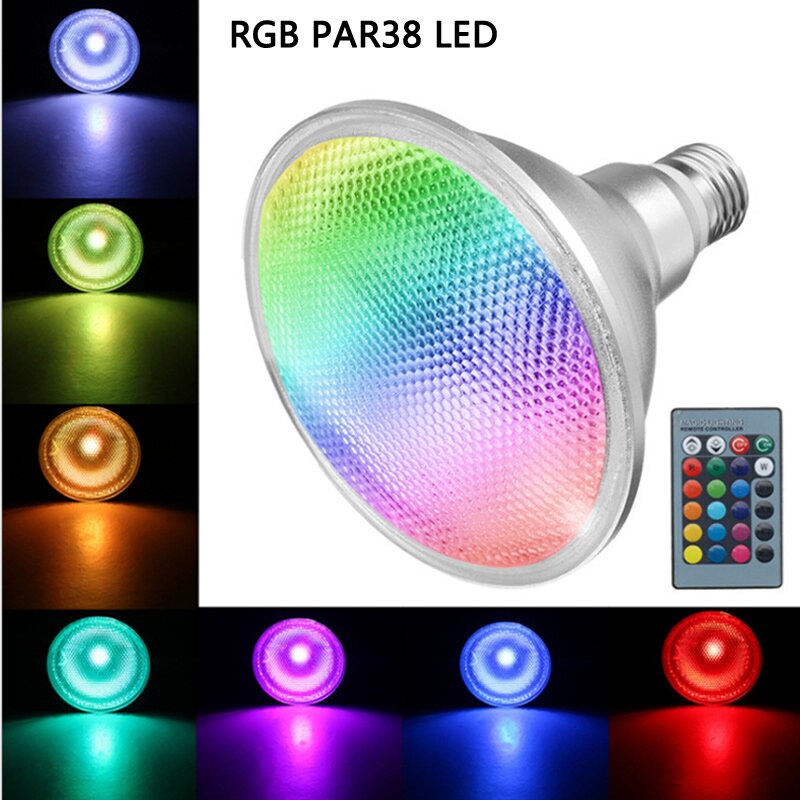 RGB LED Par38   IR     IP65 ..